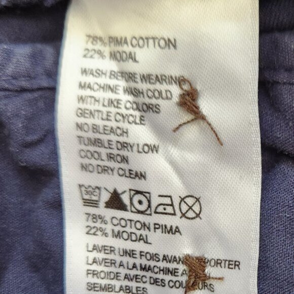 Tommy Bahama Blue Pima Cotton Pants - Picture 5 of 5